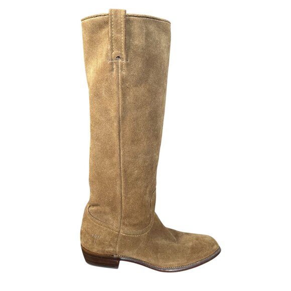 The Frye Company light brown tall suede boots women's size 6.5M - Picture 2 of 13